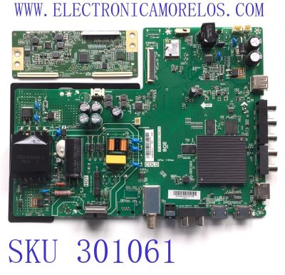 KIT DE TARJETAS PARA TV VIZIO / MAIN FUENTE 60101-03237 / TP.MT5581.PB756 / T-CON 44-9771283A / 47-6021131 / HV430FHBN10 / PANEL BOEI430WU1_H / DISPLAY HV430FHB-N10 REV.1.1 / MODELO D43FX-F4